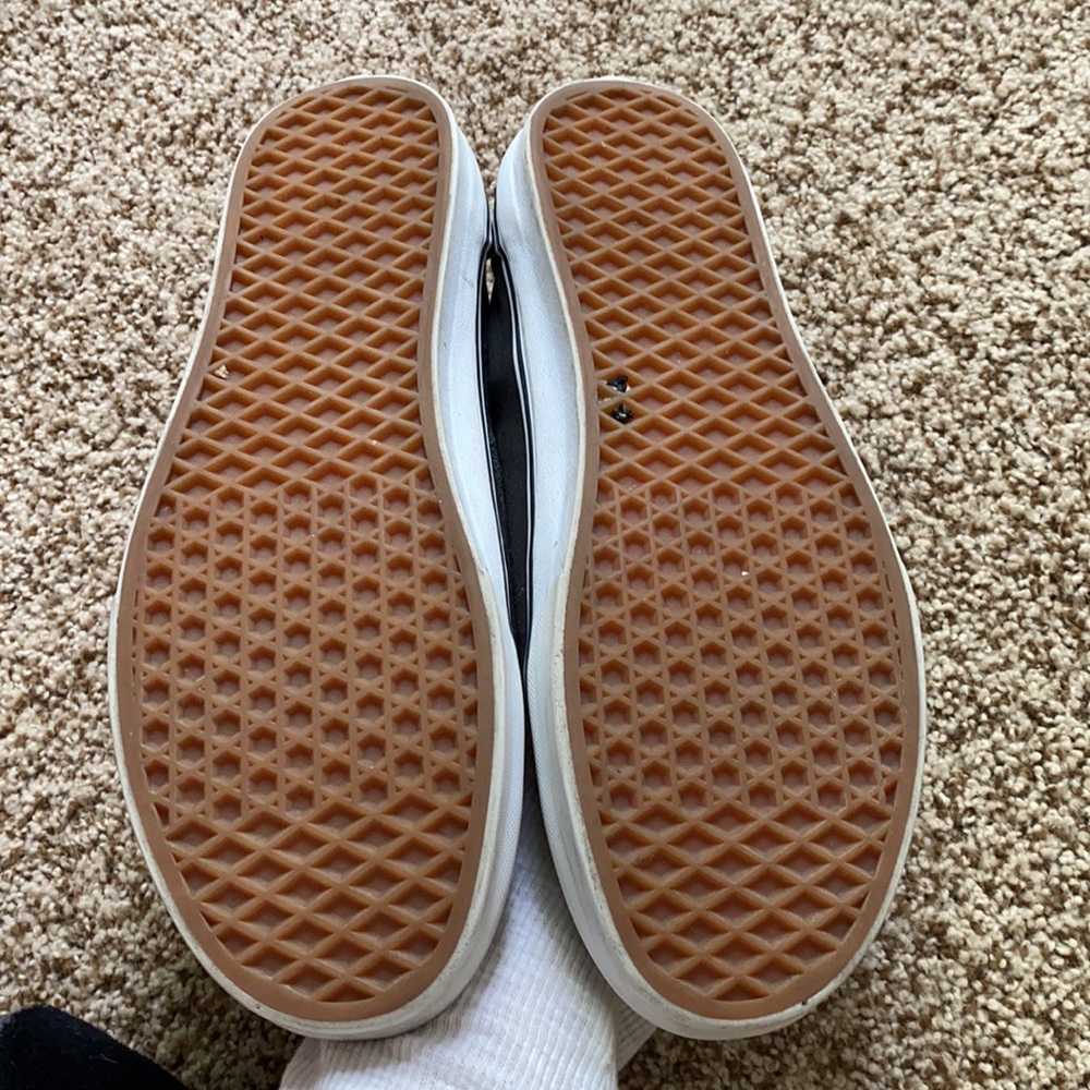 Black Leather Vans - Picture 3 of 7